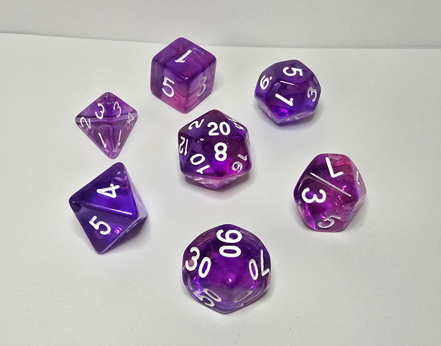 Purple Dream Dice Set - FRP/RPG/DnD Zar Seti