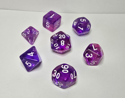 Purple Dream Dice Set - FRP/RPG/DnD Zar Seti