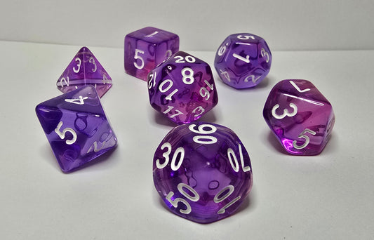 Purple Dream Dice Set - FRP/RPG/DnD Zar Seti