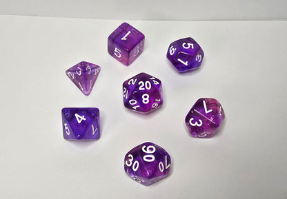 Purple Dream Dice Set - FRP/RPG/DnD Zar Seti